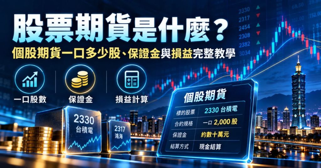 股票期貨是什麼？個股期貨一口多少股、保證金與損益完整教學