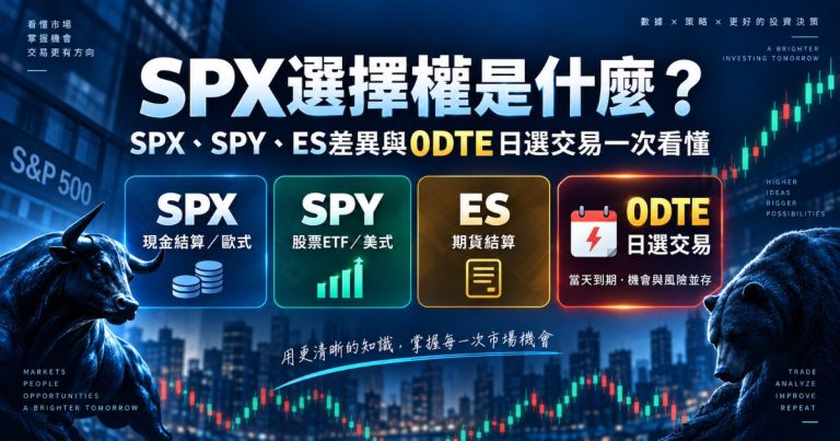 SPX選擇權SPX SPY ES差異與0DTE交易