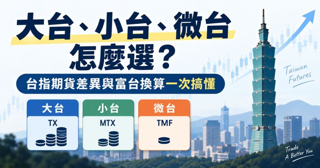 大台、小台、微台差在哪？台指期貨與富台換算一次搞懂